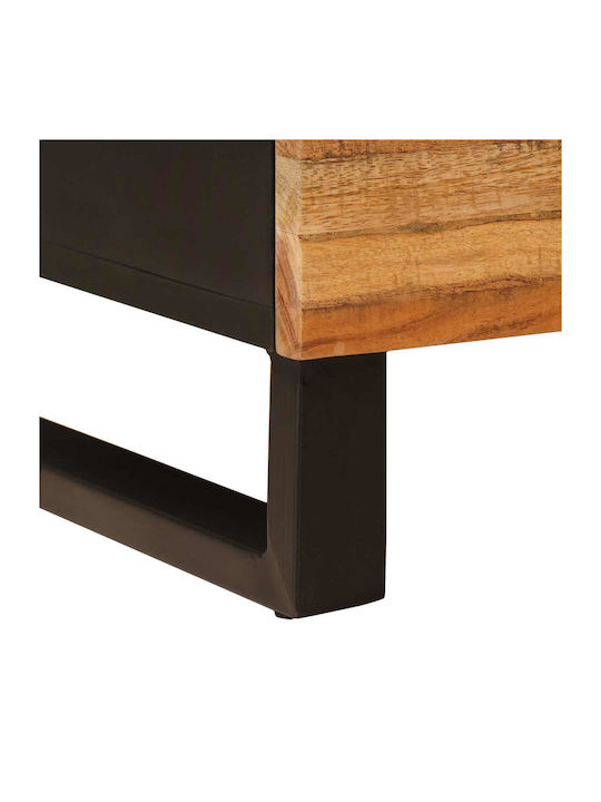 Bedside Table from Solid Wood Brown 40x33x46cm
