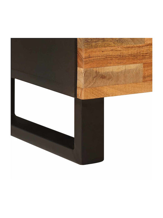 Bedside Table from Solid Wood Brown 40x33.5x46cm
