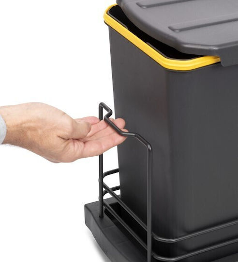 Emuca Emuca Mülleimer Recycling Kunststoff mit Sensor Graue 12l 2 Stücke