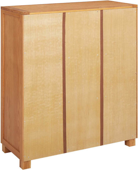 Wooden Chest of Drawers Coffee 80x35x95cm
