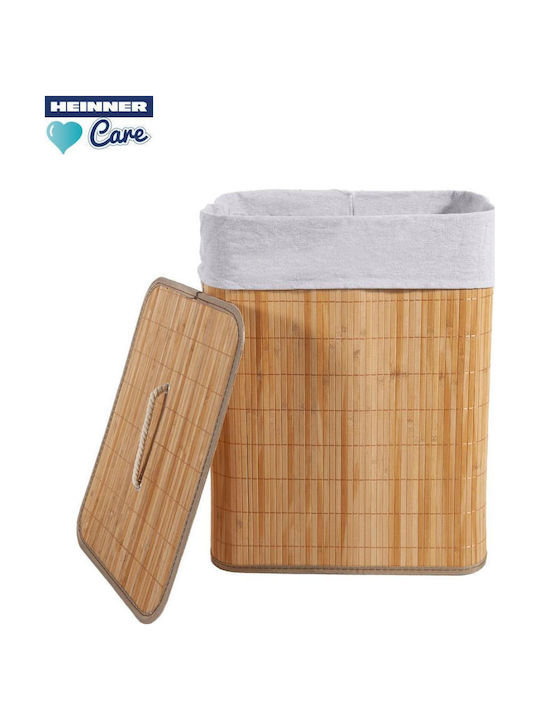 Heinner Καλάθι Απλύτων Bamboo Πτυσσόμενο 70lt με Καπάκι 40x30x60cm Μπεζ Heinner Καλάθι Απλύτων Bamboo Πτυσσόμενο 70lt με Καπάκι 40x30x60cm Μπεζ