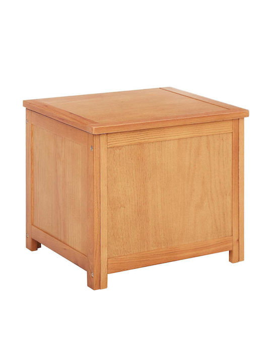 vidaXL Wooden Decorative Trunk Beige 50x45x45cm