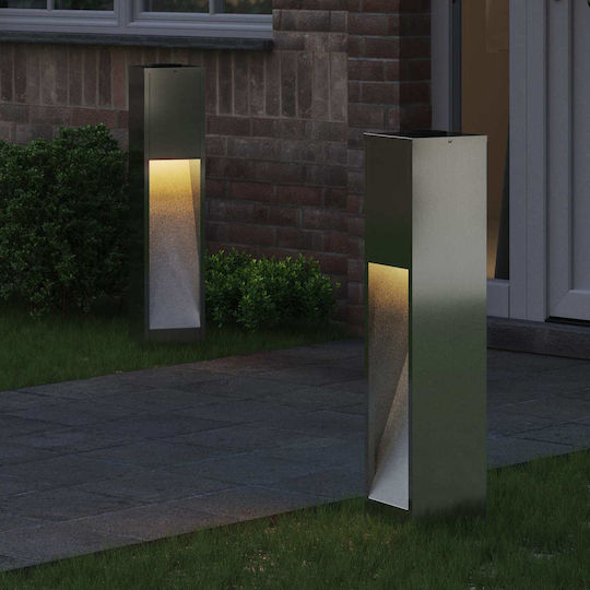 vidaXL Set of 2 Solar Lights Warm White with Photocell 18cmx18cmx80cmcm
