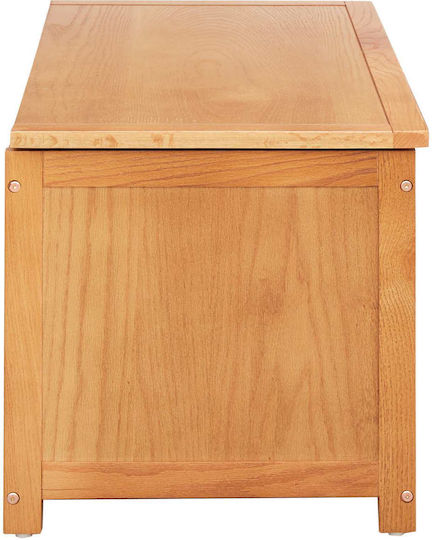 vidaXL Διακοσμητικό Μπαούλο Ξύλινο Μπεζ 90x45x45εκ.