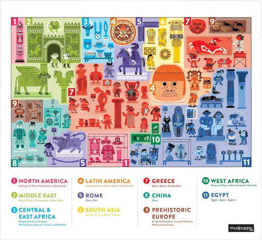 Mudpuppy Puzzle Search & Find 64 Pieces At The Museum 357468