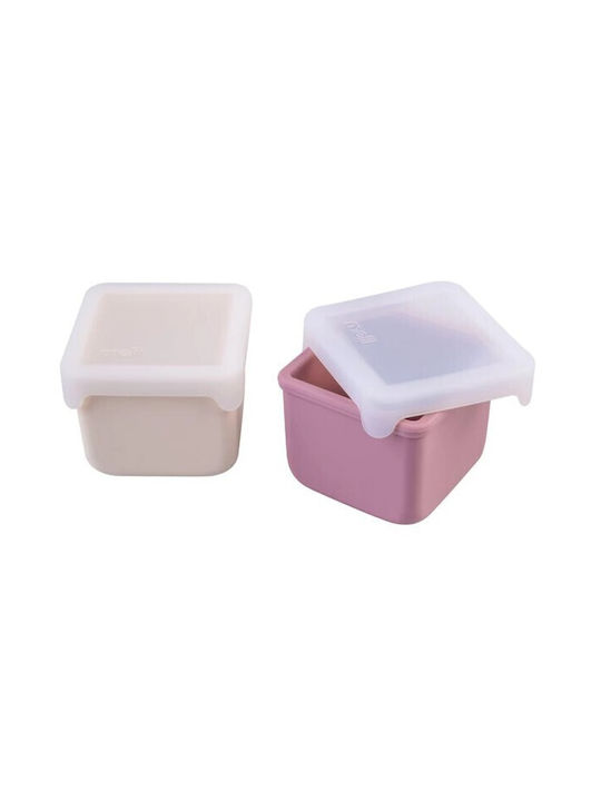 Melii Microwave Silicone Lunch Box Multicolour 2pcs