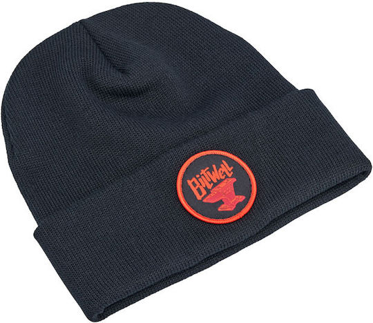 Beanie Unisex Σκούφος Πλεκτός σε Μαύρο χρώμα