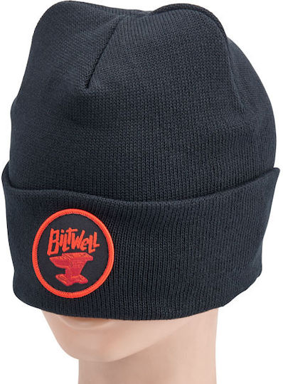 Beanie Unisex Σκούφος Πλεκτός σε Μαύρο χρώμα
