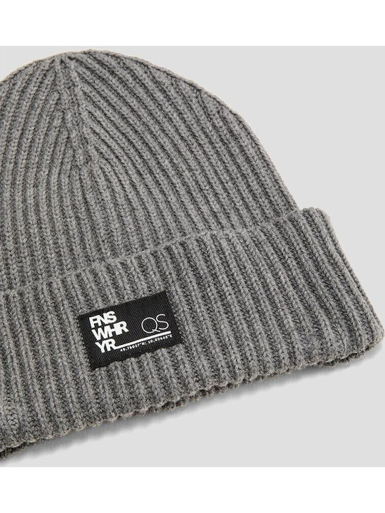 Beanie Unisex Beanie Knitted in Gray color