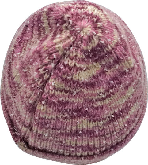 Beanie Γυναικείος Σκούφος Πλεκτός σε Ροζ χρώμα