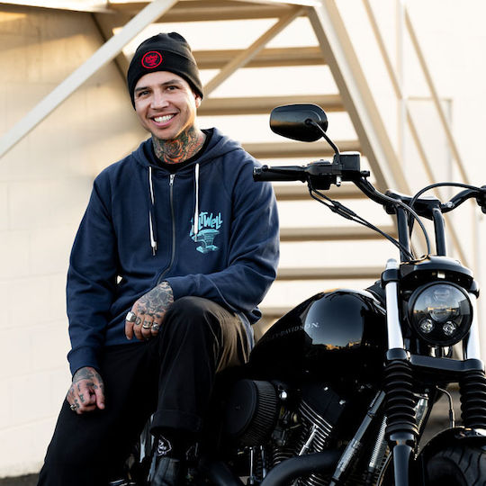 Beanie Unisex Σκούφος Πλεκτός σε Μαύρο χρώμα
