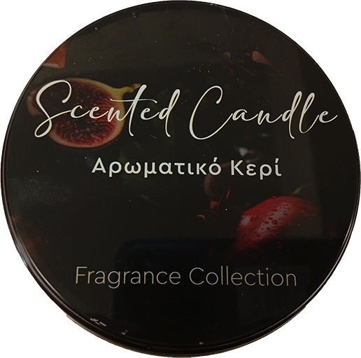 Erycandles Christmas Metallic Red Candle 12x7cm