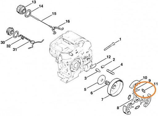 Ελατήριο Stihl 00009975625