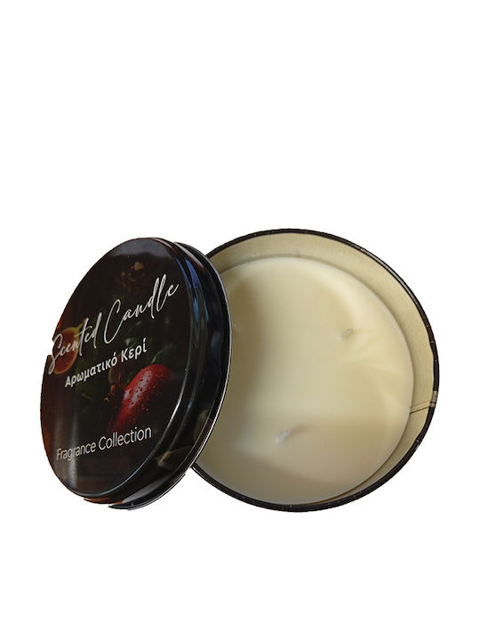 Erycandles Χριστουγεννιάτικο Μεταλλικό Κερί Μαύρο 12x7εκ.