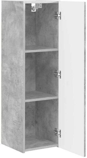 Wall Living Room Cabinet made of Particle Board Grey 30x31x100cm