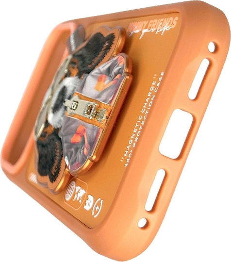 Nimmy Cool&cute 2.0 Back Cover Σιλικόνης Αδιάβροχο Πορτοκαλί (iPhone 17 Pro)
