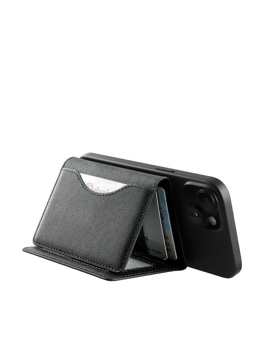 Дървен Мъжки Портфейл За Карти С RFID Черен