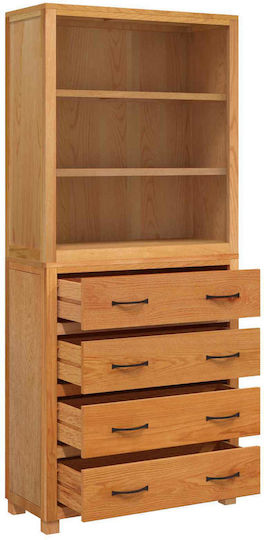Dulap De Depozitare Pentru Birou Din Lemn Maro 80x35x185cm