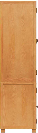 Büroaufbewahrungsschrank aus Brauner Massivholzzurück 80x50x180cm