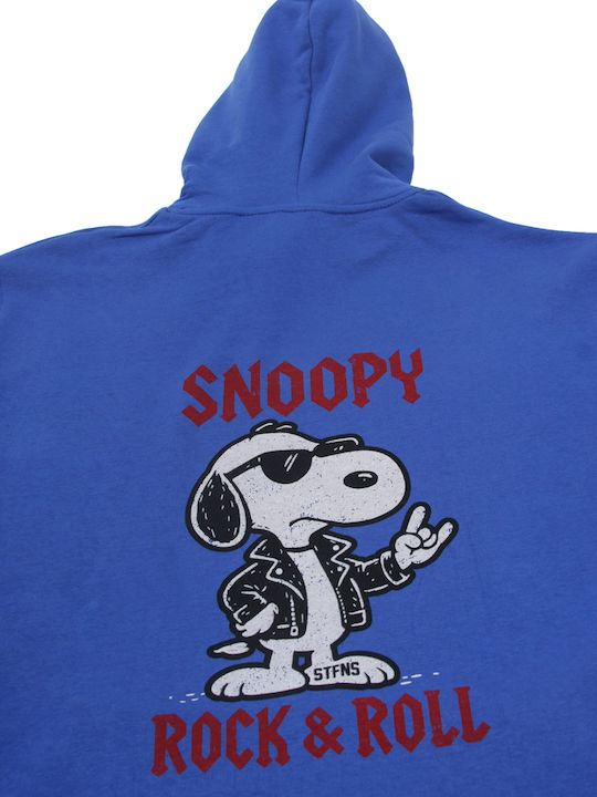 Sweatshirt with Hood Blue