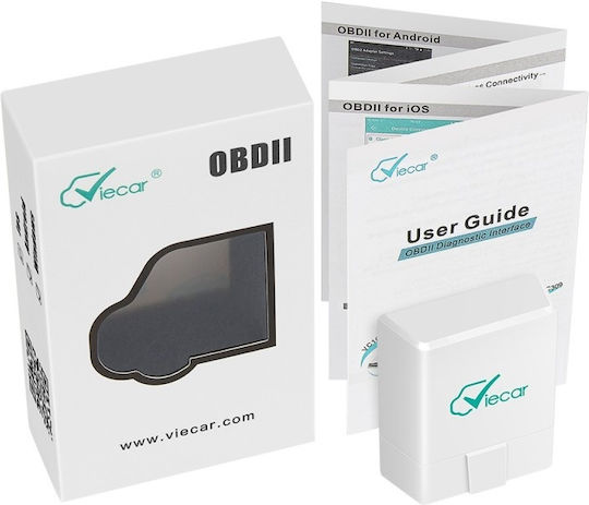 Viecar Multibrand Diagnostic Interface Dual Bluetooth 4.0 White Dedicated App iOS Android Box