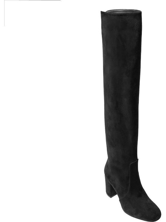 Damenstiefel Über dem Knie Schwarz