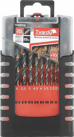 Tvardy Set 19 Burghie HSS pentru Metal