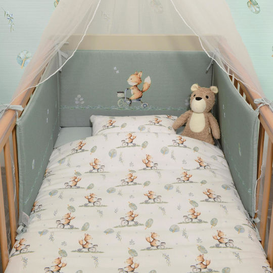 Baby Oliver Baby Crib Bedding Set Beige