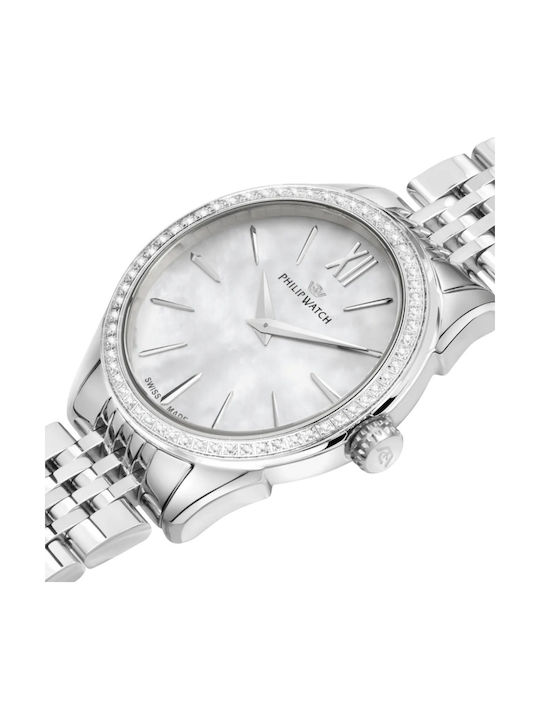 Philip Watch Women's Watch 28mm Battery with Silver Stainless Steel Bracelet
