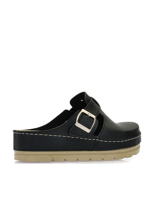 Comfort Way Shoes Γυναικεία Ανατομικά Σαμπό Μαύρα