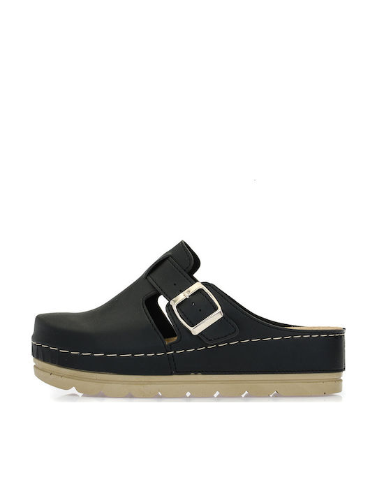 Comfort Way Shoes Γυναικεία Ανατομικά Σαμπό Μαύρα