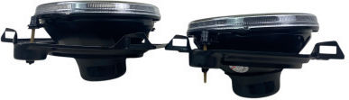 Front Cross Lights Vw Golf Ii 1983-1993 Chrome Without Bulbs Set 2 Pieces Volkswagen Depo
