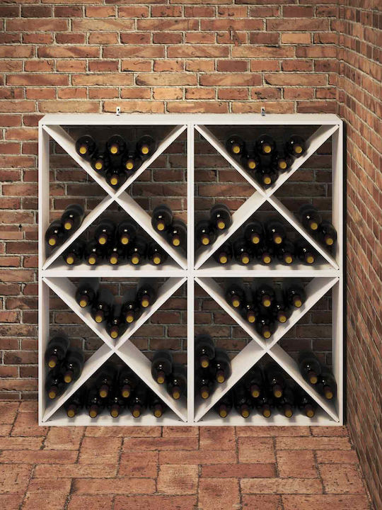 vidaXL Cu picioare Cămară de Băuturi Albă 62x25x62εκ.