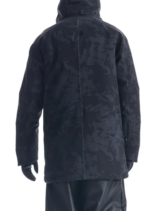 Krakatau Geacă Parka De Iarnă Impermeabilă și Cu Protecție Împotriva Vântului Neagră