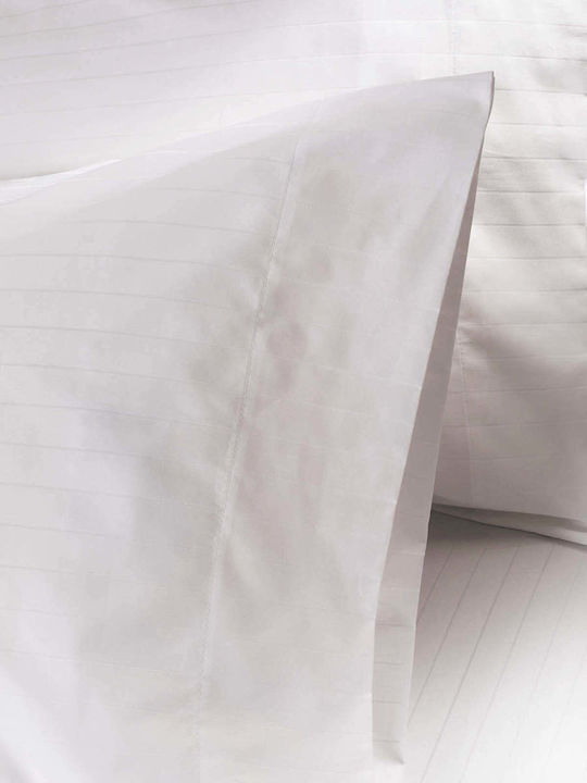 Charisma Sheet Sets King Size with Elastic 180x200+40cm. Elegance White 4pcs