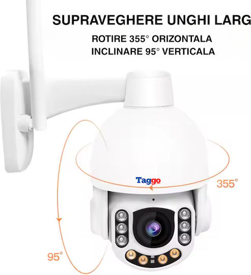 Cameră de Supraveghere Wireless Lentilă cu Zoom Optic 5x 3mp Ip66 Rezistentă la Apă și Praf Detectare Umană Inteligentă Comunicare Bidirecțională
