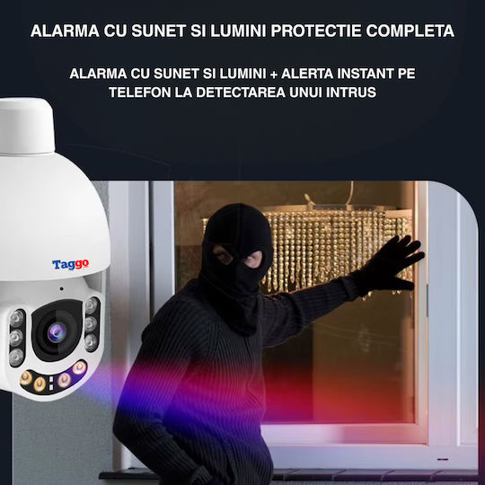 Cameră de Supraveghere Wireless Lentilă cu Zoom Optic 5x 3mp Ip66 Rezistentă la Apă și Praf Detectare Umană Inteligentă Comunicare Bidirecțională