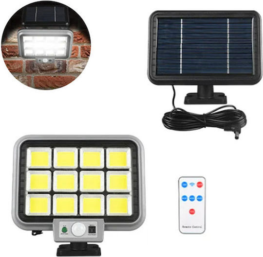 Arrango Wall Mounted Solar Light 45W 260lm Cold White 6000K with Motion Sensor and Photocell IP65