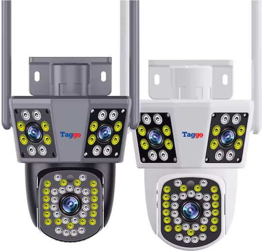 Wifi Surveillance Camera 3k 3 Lenses App Control Automatic Tracking Ip66 Waterproof