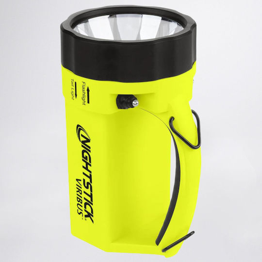 Nightstick Wiederaufladbar Handstrahler LED Doppelte Funktion mit maximaler Helligkeit 30lm Grau