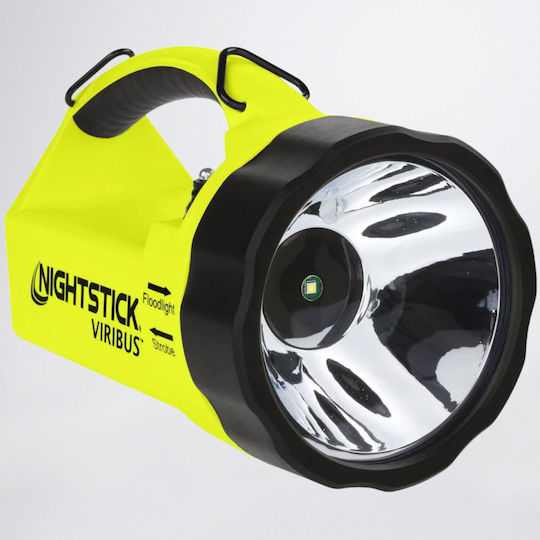 Nightstick Wiederaufladbar Handstrahler LED Doppelte Funktion mit maximaler Helligkeit 30lm Grau