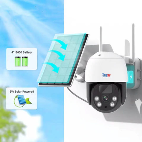 Sistem Profesional de Supraveghere Wireless de Exterior cu 4 Camere 360° Încărcare Solară 4 Canale Hd 4mp Nvr Ir 30m