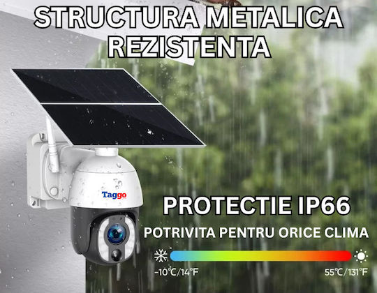 Cameră de Supraveghere Panou Solar 8MP Conexiune Cartelă SIM 4G Zoom Optic 20x Comunicare Bidirecțională