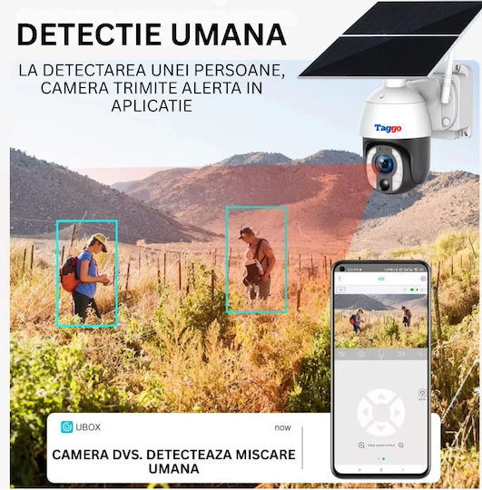 Überwachungskamera Solar Panel 8mp Wi-Fi Verbindung 20x Optischer Zoom Zwei-Wege-Kommunikation