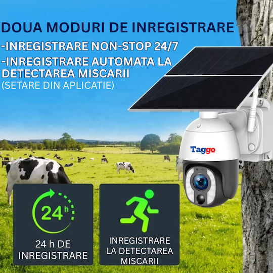 Überwachungskamera Solar Panel 8mp Wi-Fi Verbindung 20x Optischer Zoom Zwei-Wege-Kommunikation