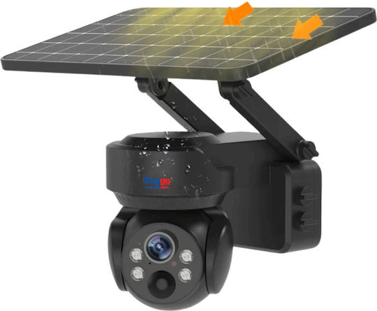 4g Solar Surveillance Camera Sim Card 5mp Solar Panel App Control Waterproof