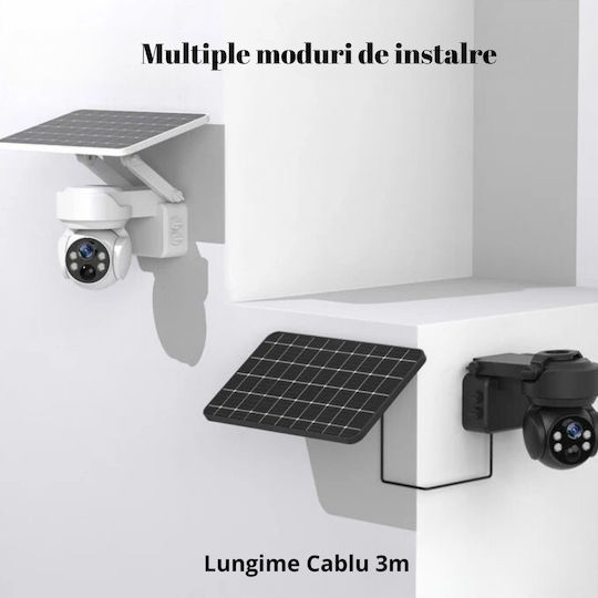 4g Solar Surveillance Camera Sim Card 5mp Solar Panel App Control Waterproof