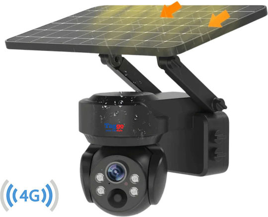 4g Solar Surveillance Camera Sim Card 5mp Solar Panel App Control Waterproof