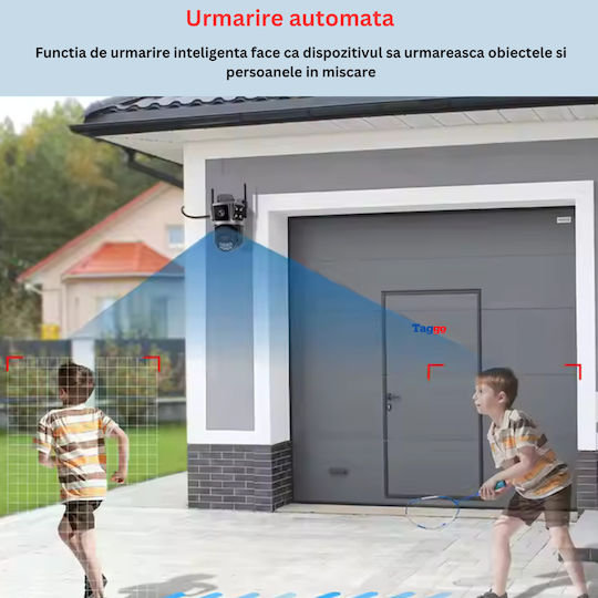 Wifi 6k Surveillance Camera 10mp 3 Screens Automatic Tracking App Control Waterproof Full Color