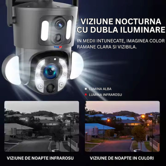 4g Überwachungskamera 8mp Videoauflösung Solarbetrieben 20x Optischer Zoom Menschenerkennung Ip66